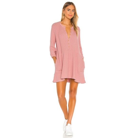 Free People Dresses & Skirts - Free People Beach Blossom Button Up Mini Dress